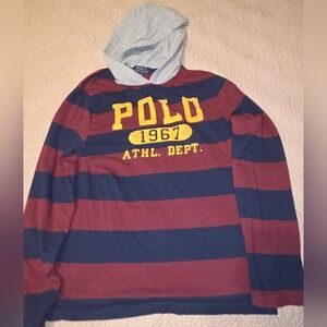 Polo by Ralph Lauren 1967 Boy's Hoodie Navy and Maroon